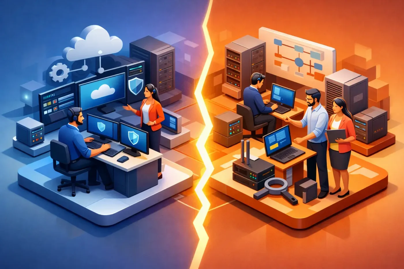 Managed IT Support vs Internal Team